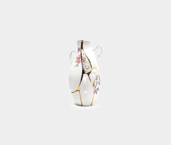 Seletti 'Kintsugi' vase, tall WHITE/MULTICOLOR SELE22KIN759MUL