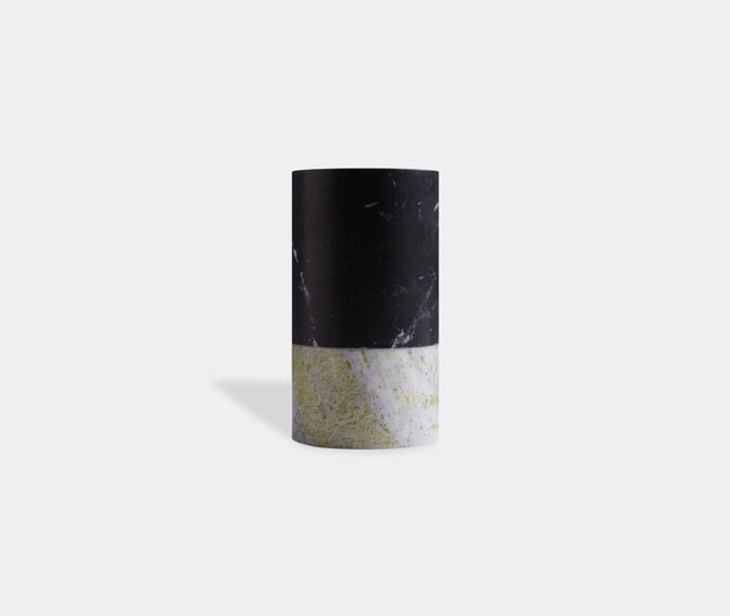 Bloc studios 'Sunnei' wine glass, Nero Marquina and Verde Giada BLACK BLOC22SUN333BLK