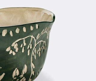 Serax 'Terres de R&ecirc;ves 09' flower pot, green and beige BLACK SERA26FLO067BLK