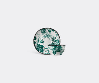 Gucci 'Herbarium' demitasse cup with saucer, set of two, green MULTICOLOUR GUCC18HER612GRN