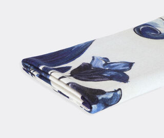 Dolce&amp;Gabbana Casa 'Blu Mediterraneo' wool blanket, blue BLUE DGCA25BLA940BLU