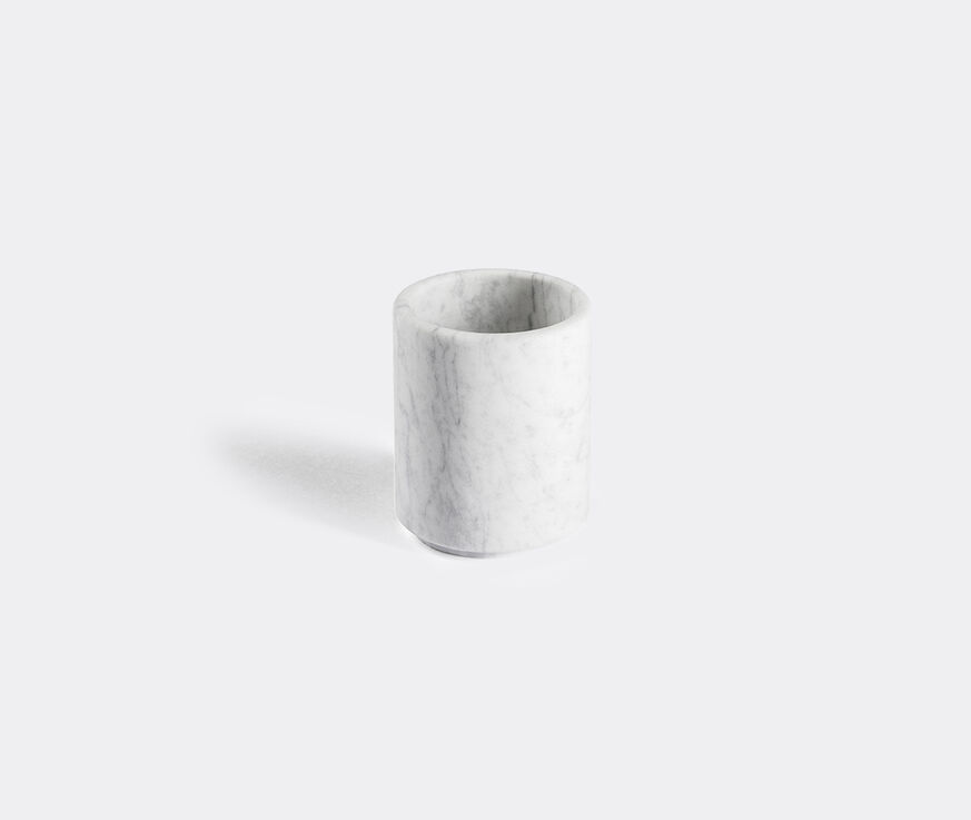 Salvatori 'Ellipse' container, white White Carrara SALV21ELL103WHI
