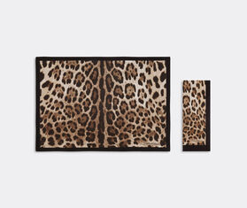 Dolce&amp;Gabbana Casa &#39;Leopardo&#39; linen placemat and napkin set MULTICOLOUR DGCA22SET699MUL