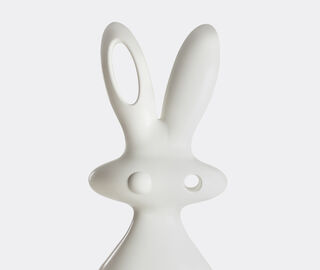 Slide 'Bunny' sculpture, milky white WHITE SLID26BUN725WHI