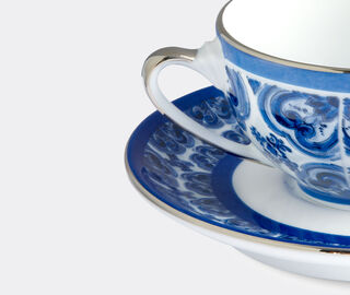 Dolce&amp;Gabbana Casa 'Blu Mediterraneo' espresso cup and saucer MULTICOLOUR DGCA22POR795MUL