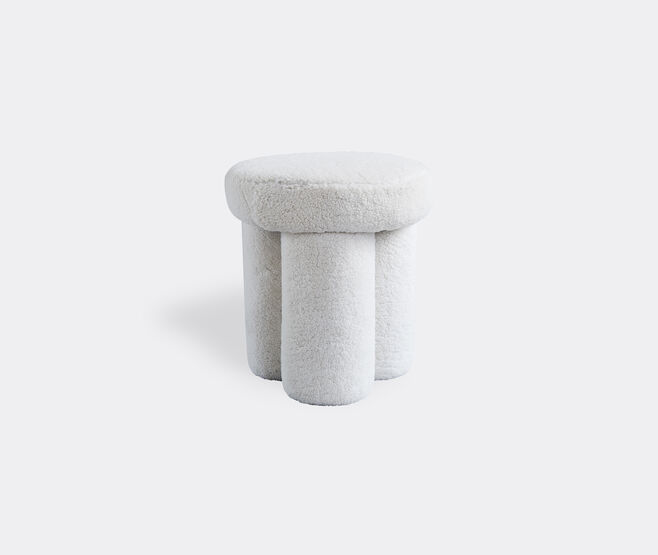 101 Copenhagen 'Big Foot' stool, sheepskin WHITE COPH22BIG207WHI