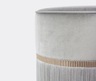 Lorenza Bozzoli Couture 'Couture' ottoman, small, grey GREY LOBO20COU226GRY