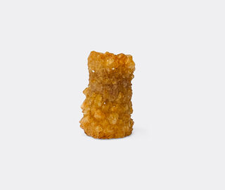 Mineral Series 'Crystal' vase, small, aureate yellow ORANGE MISE26SMA493ORA