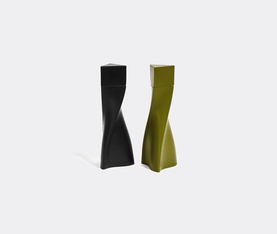 Zaha Hadid Design 'Duo' salt and pepper set, black and green