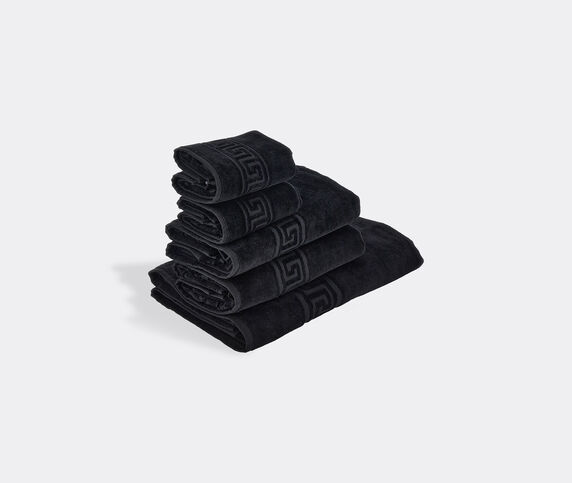 Versace 'Medusa Classic' towel set, set of five, black