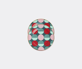 La DoubleJ 'Sfere' dessert plates, set of two MULTICOLOUR LADJ22DES078MUL