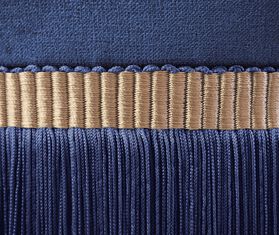 Lorenza Bozzoli Couture &#39;Couture&#39; ottoman, medium, blue BLUE LOBO20COU288BLU