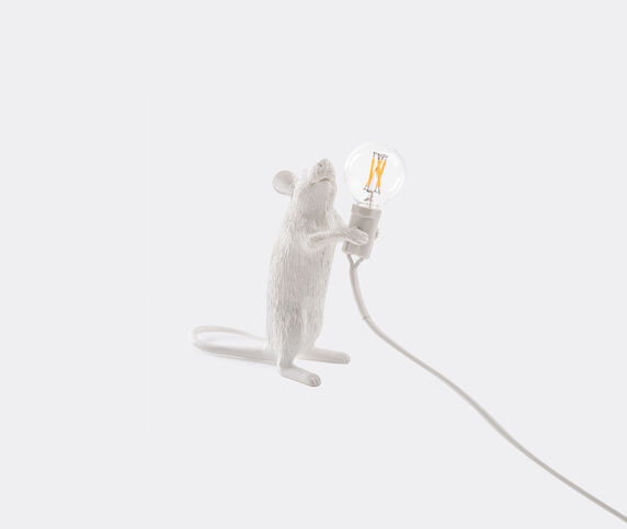 Seletti 'Mouse' lamp standing, EU and USB plug WHITE SELE21LAM202WHI