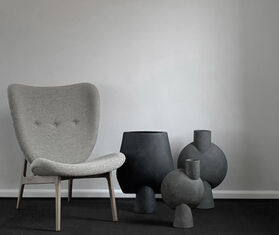 101 Copenhagen &#39;Sphere&#39; square vase, big, coffee BROWN COPH21SPH460BRW