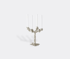 POLSPOTTEN 'Drip' candle holder, four arms, silver SILVER POLS23DRI479SIL