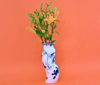 Seletti 'Classic On Acid, King Wen' vase, white and blue MULTICOLOUR SELE25POR714MUL