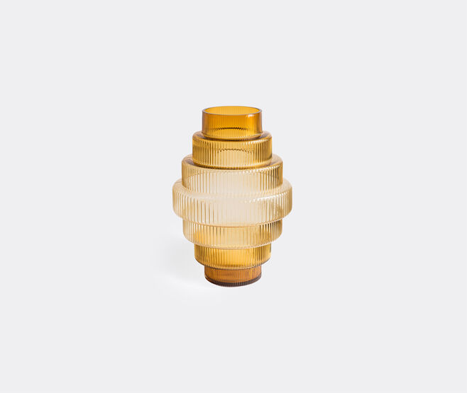 POLSPOTTEN 'Steps' vase, amber, small MULTICOLOUR POLS22VAS774YEL