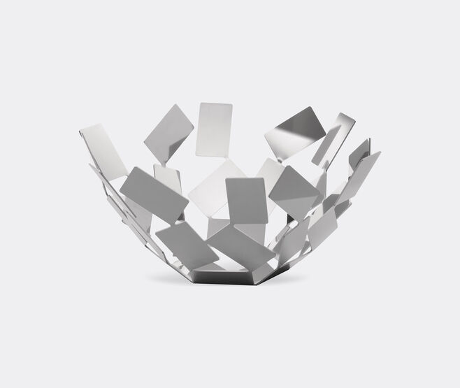 Alessi 'La Stanza dello Scirocco' fruit bowl SILVER ALES21FRU849SIL