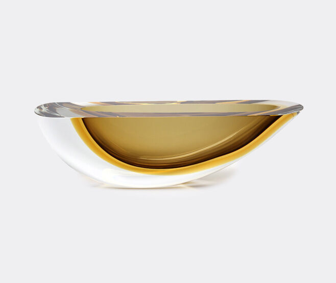 Gardeco 'Vase Canoe 160', fum&eacute; and amber BROWN GARD23VAS253AMB