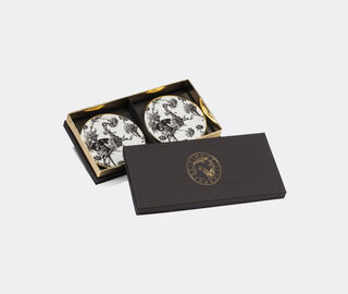 Simone Guidarelli Home 'Tangerine Garden' coaster, set of two, black and white MULTICOLOUR SIMO26SOU884MUL