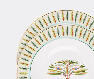 La DoubleJ 'Eden' soup plate, set of two MULTICOLOUR LADJ24SOU700MUL