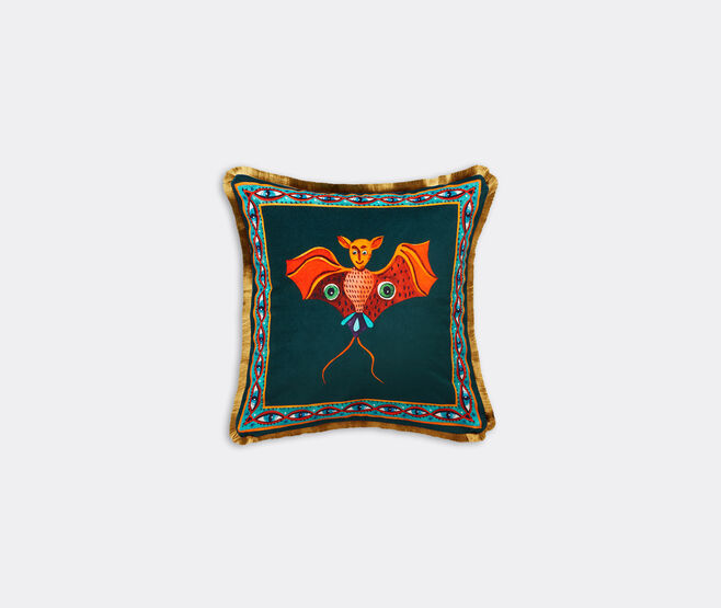 La DoubleJ 'Bat' velvet cushion MULTICOLOUR LADJ22VEL332MUL