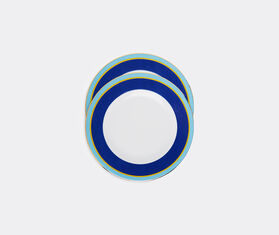 La DoubleJ &#39;Rainbow Blu&#39; dinner plate, set of two BLUE LADJ24DIN093BLU