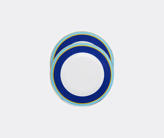 La DoubleJ 'Rainbow Blu' dinner plate, set of two undefined ${masterID}