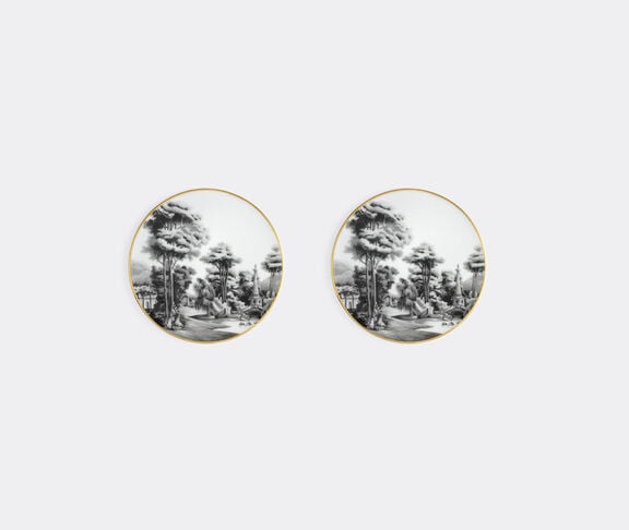 Simone Guidarelli Home 'Imperial Garden' coaster, set of two, black and white undefined ${masterID}