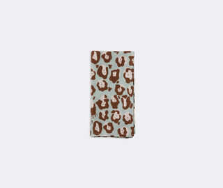 La DoubleJ 'Lady Leopard Acqua' large napkins, set of two MULTICOLOUR LADJ22LAR399MUL