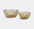 Bitossi Home 'Intreccio' basket, small Gold braided thread BIHO19INT757GOL