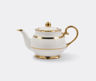 POLSPOTTEN 'Golden Finds' teapot, white WHITE POLS25TEA358WHI
