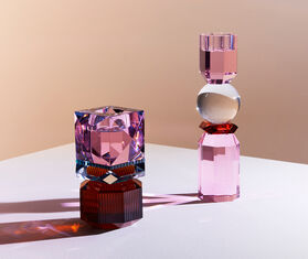 Reflections Copenhagen &#39;Dakota&#39; tealight holder, brown, clear, petrol and rose MULTICOLOUR REFL25DAK602MUL