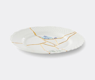 Seletti 'Kintsugi' dinner plate, no 3 MULTICOLOUR SELE21KIN131WHI