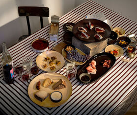 L'Objet 'Terra' dinner plate, leather MULTICOLOUR LOBJ23TER329BEI