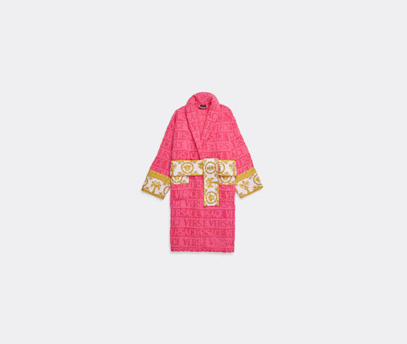 Versace 'I Love Baroque' bathrobe, pink undefined ${masterID} 2