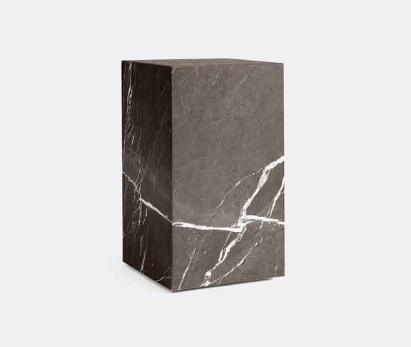 Menu Tall 'Plinth', brown grey marble Grey ${masterID}
