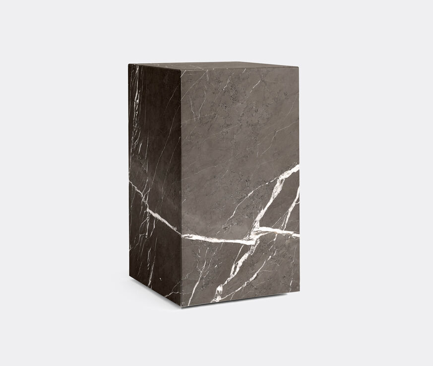 Menu Tall 'Plinth', brown grey marble  MENU19PLI766GRY
