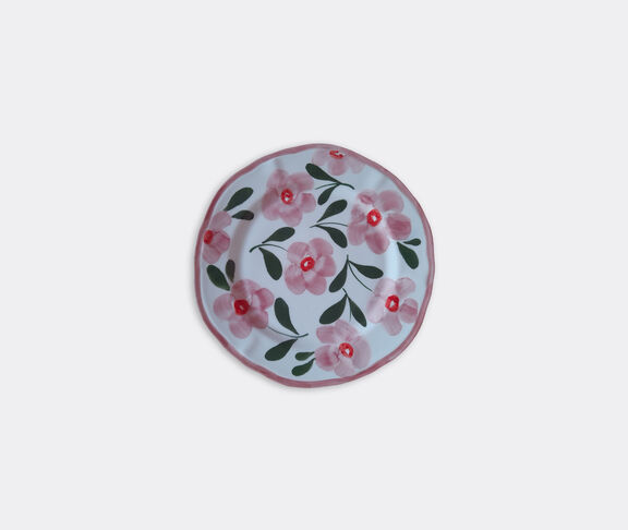 Les-Ottomans Hand painted ceramic plate, pink undefined ${masterID}