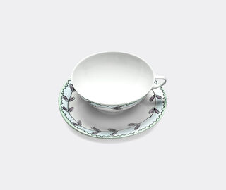 Serax 'Blossom Milk' teacup and saucer, set of two MULTICOLOUR SERA23TEA792MUL