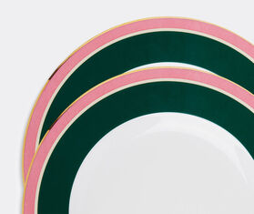 La DoubleJ 'Rainbow Verde' dinner plate, set of two GREEN LADJ23DIN086GRN