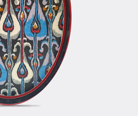 Les-Ottomans 'Ikat' iron tray, red MULTICOLOUR OTTO21IKA900MUL
