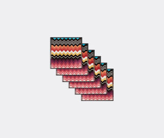 Missoni 'Giacomo' face towel, six pieces, black MULTICOLOUR MIHO22GIA188MUL