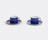L'Objet 'Lapis' teacup and saucer, set of two Blue, Gold LOBJ15LAP842BLU