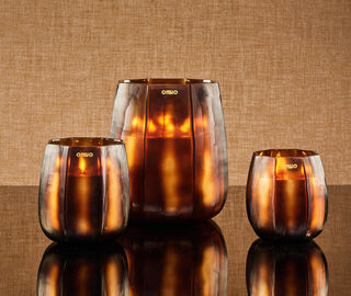 ONNO Collection 'Embrace' candle Sage scent, small AMBER ONNO23CAN494AMB
