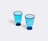 La DoubleJ 'Rainbow' glasses, turquoise, set of two  LADJ22RAI151LBL
