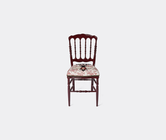 Gucci Wood Chair With Embroidered Bee bordeaux ${masterID} 2