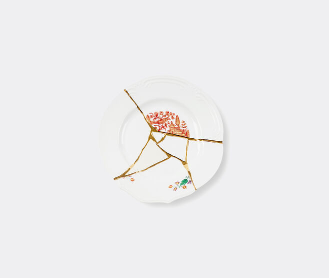Seletti 'Kintsugi' dinner plate, no 1 MULTICOLOUR SELE21KIN117WHI