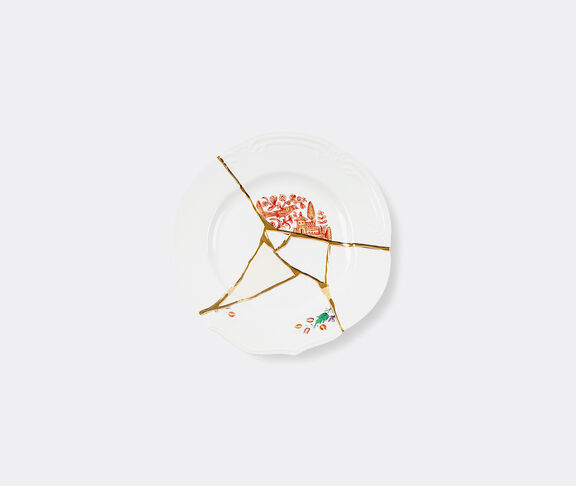 Seletti Kintsugi-N'1 Dinner Plate In  Porcelain Ø Cm.27,5 H.3 WHITE/MULTICOLOR ${masterID} 2
