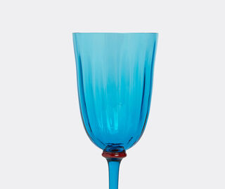 La DoubleJ 'Rainbow' wine glass, set of two, turquoise TURQUOISE LADJ23WIN564LBL